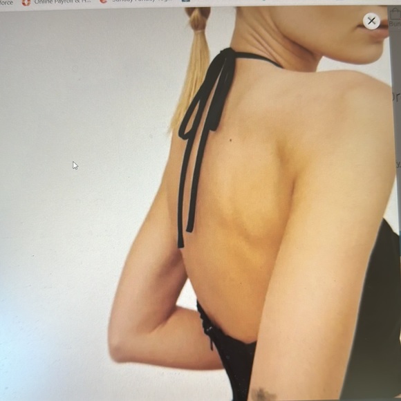 Reformation Stassie Halter Neck Midi Dress, Size 4 - Picture 4 of 5